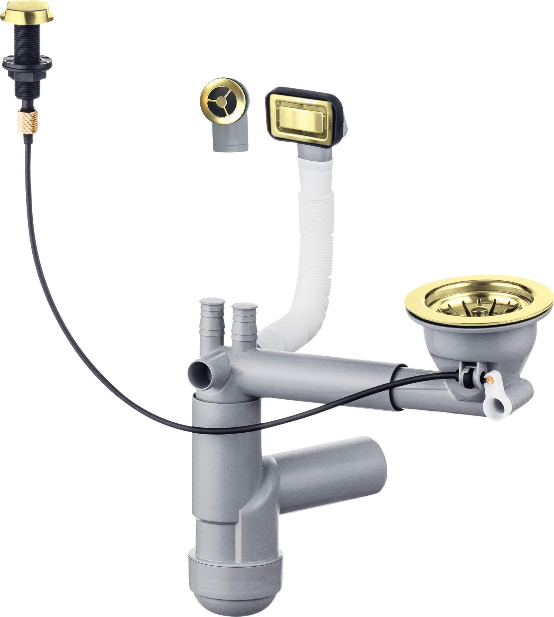 Syfon Deante Syfon do zlewozmywaka granitowego 1-komorowego - Space-Saver