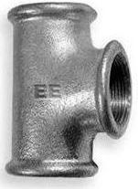 Odlewnia Zawiercie Trójnik zwężkowy 3 x 6/4 x 3" ocynk