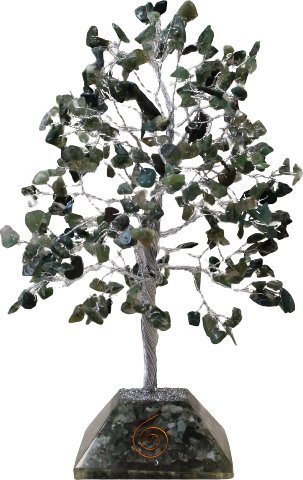 Art-Pol Drzewko Szczęścia z Orgonitem - Agat Mszysty | 320 kamieni