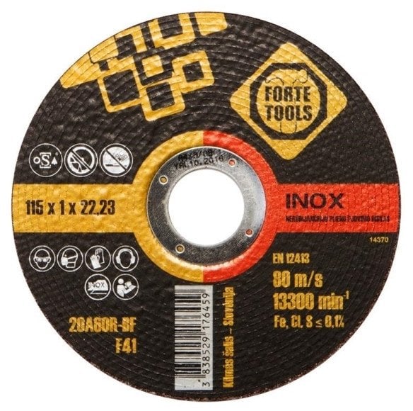 CUTTING BLADE 115X1,0X22,23 MMFORTE TOO