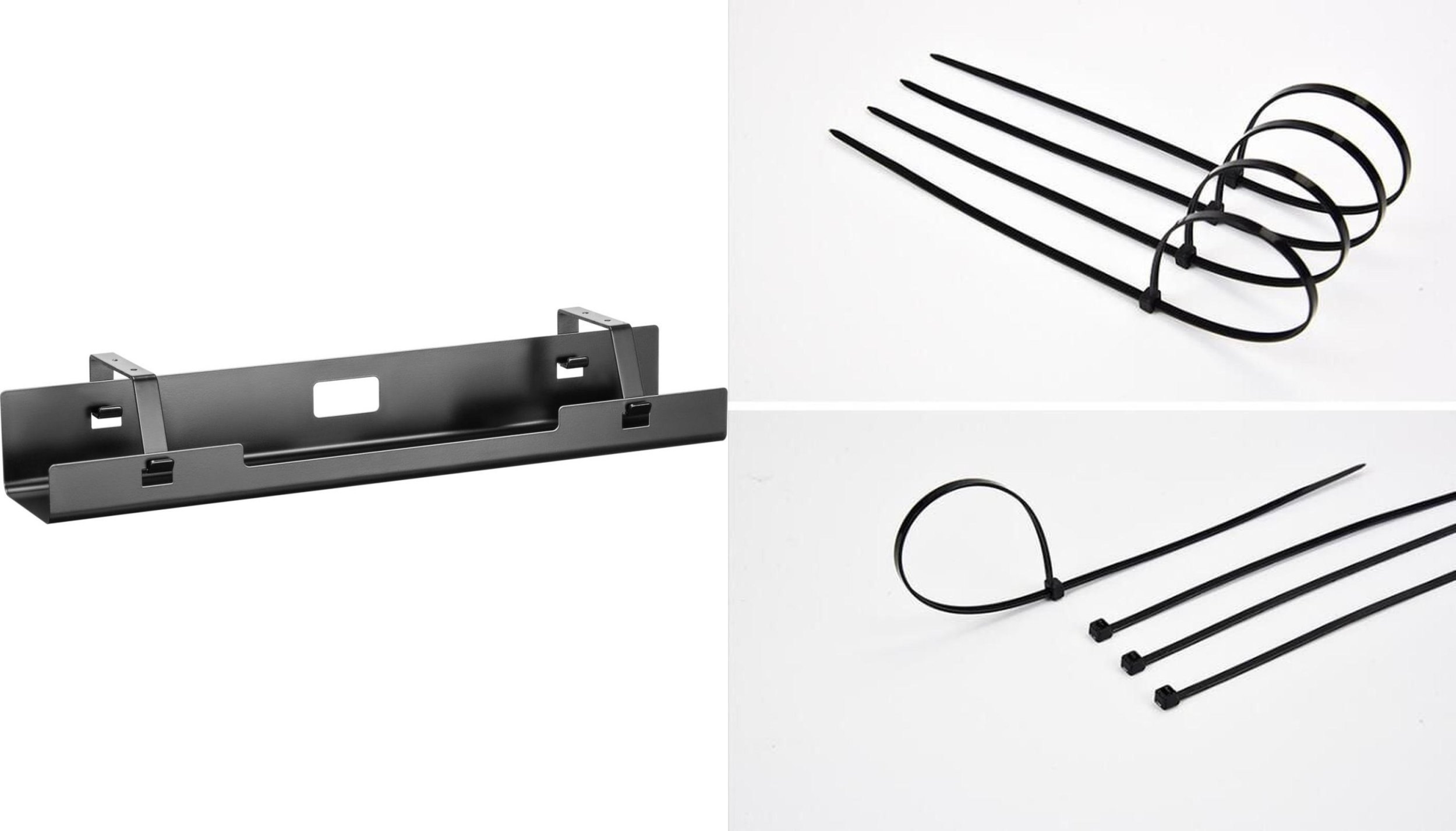 Organizer Mozos Organizer Mozos Maskownica Czarny 1 sztuka (OCUD11-BK) + Opaska zaciskowa Czarny 100 sztuk (MCABLE-L)