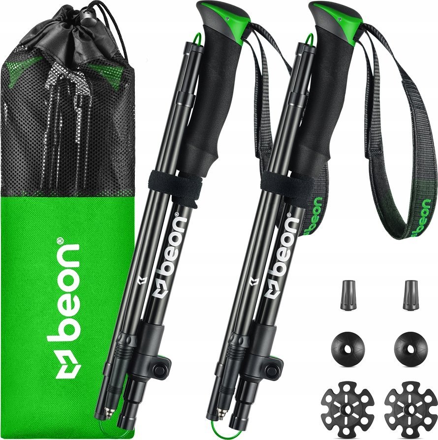 Beon Kije trekkingowe Beon Fold Lite Green