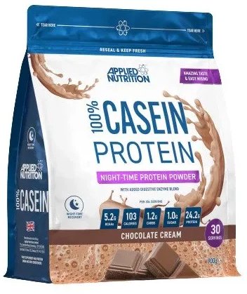 Applied Nutrition - Białko Kazeinowe 100% Casein Protein, Krem Czekoladowy, Proszek 900g