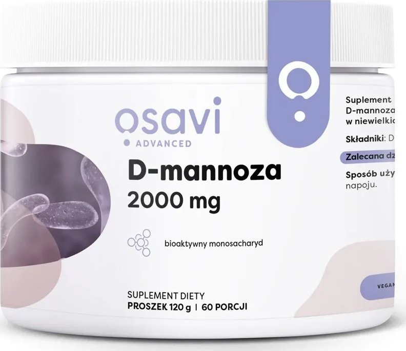 Osavi Osavi - D-mannoza, 2000mg, Proszek, 120g