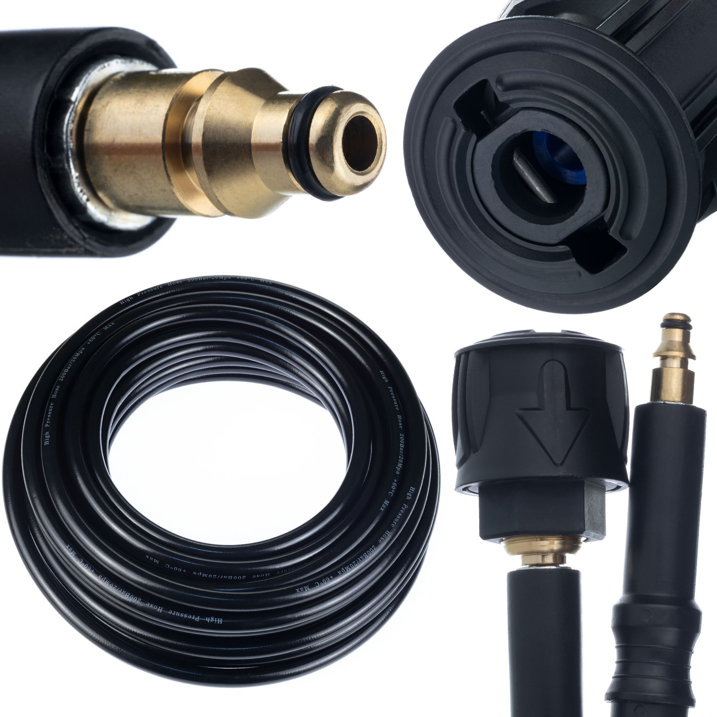 Rosfix WĄŻ PRZEDŁUŻKA HQ 15M CLICK CONNECT MYJKA CIŚNIENIOWA STHIL NILFISK GERNI