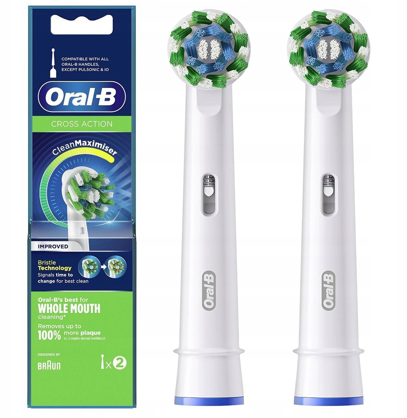 Końcówka Braun Końcówki do szczoteczki Oral-B EB50RB-2 CrossAction 2szt.