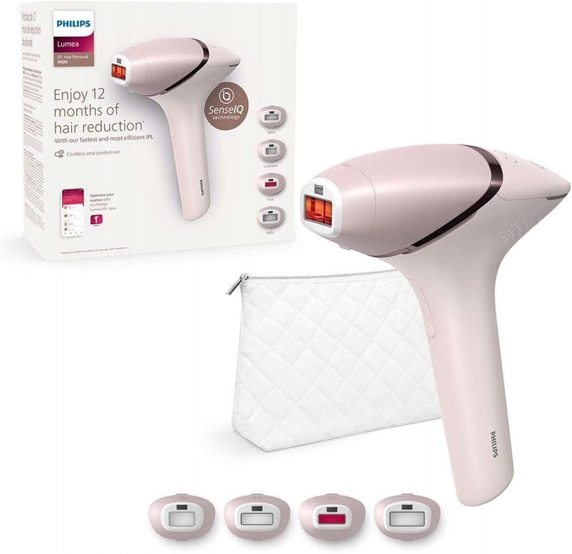 Philips Lumea 9000 Depilator 4 nasadki SenseIQ BRI957/00