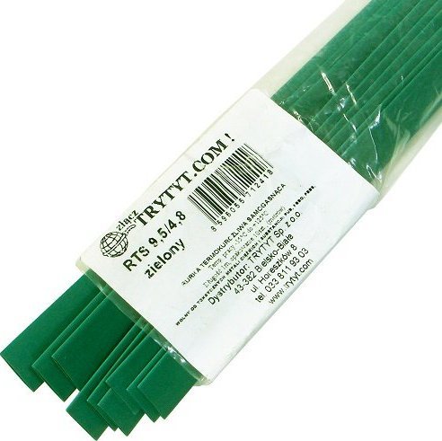 Trytyt 10x Koszulka termokurczliwa RTS 9,5/4,8 zielona