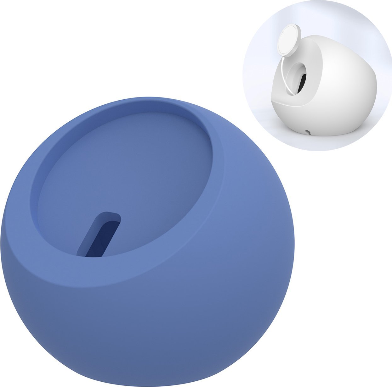 Podstawka Choetech Uchwyt podstawka na ładowarkę indukcyjną stojak na telefon MagSafe niebieski Uchwyt podstawka na ładowarkę indukcyjną stojak na tel