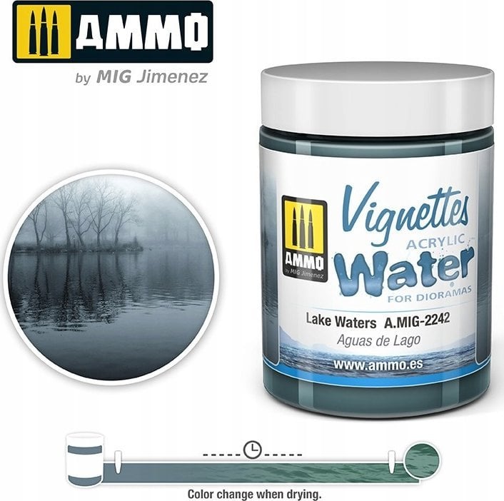 Vallejo Ammo: Acrylic Water - Vignettes - Lake Waters (100 ml)