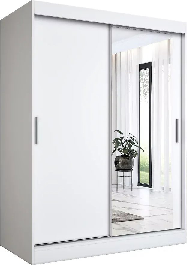 Elior Biała szafa przesuwna 150 cm - Palmira 4X