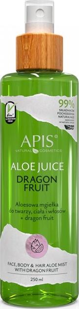Apis Juice Dragon Fruit aloesowa mgiełka do twarzy, ciała i włosów 250ml