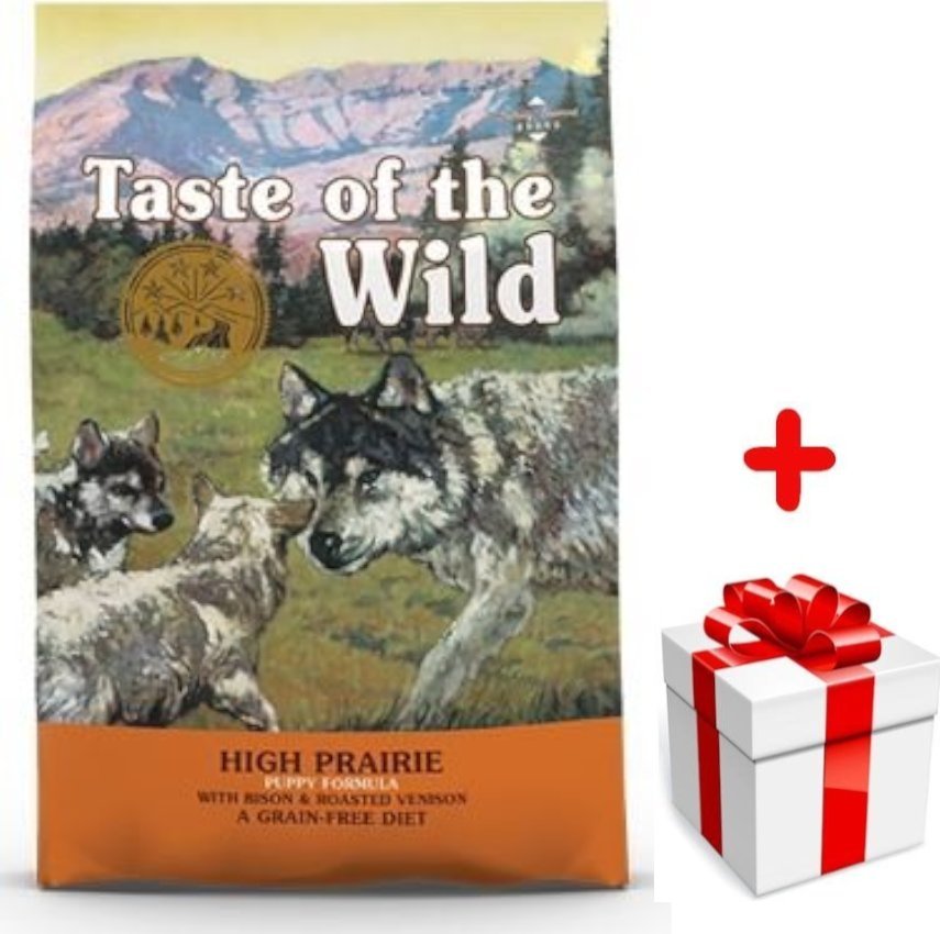 Taste of the Wild TASTE OF THE WILD High Prairie Puppy 12,2kg + niespodzianka dla psa GRATIS!