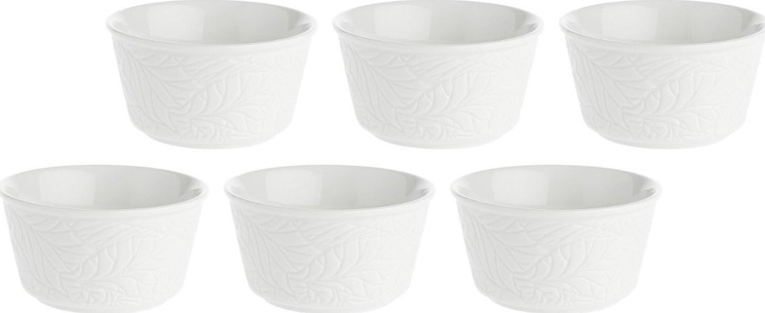 NPC Polska La Porcellana Bianca Zestaw 6 misek okrągłych Bosco 11 cm biały