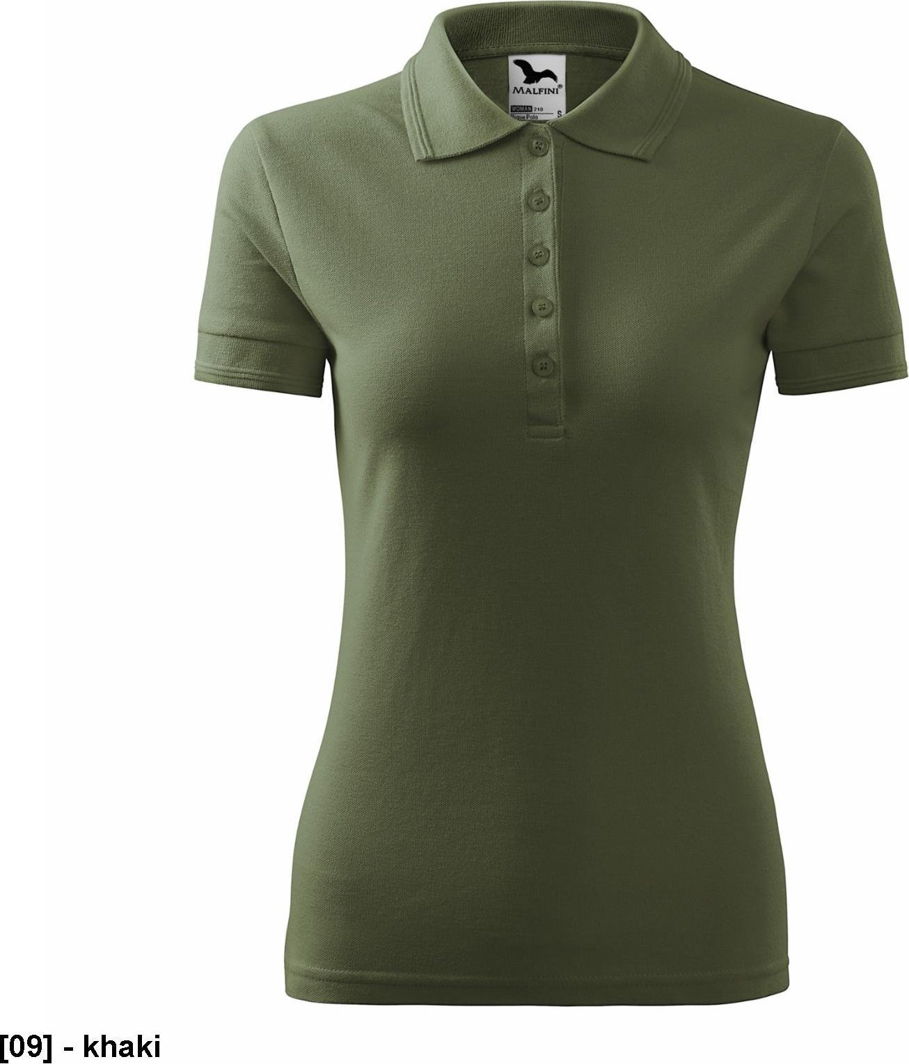 MALFINI Pique Polo 210 - ADLER - Koszulka polo damska, 200 g/m - KHAKI 2XL