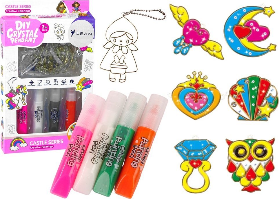 WITRAŻE ZAWIESZKI DO MALOWANIA KOLOROWE FARBKI