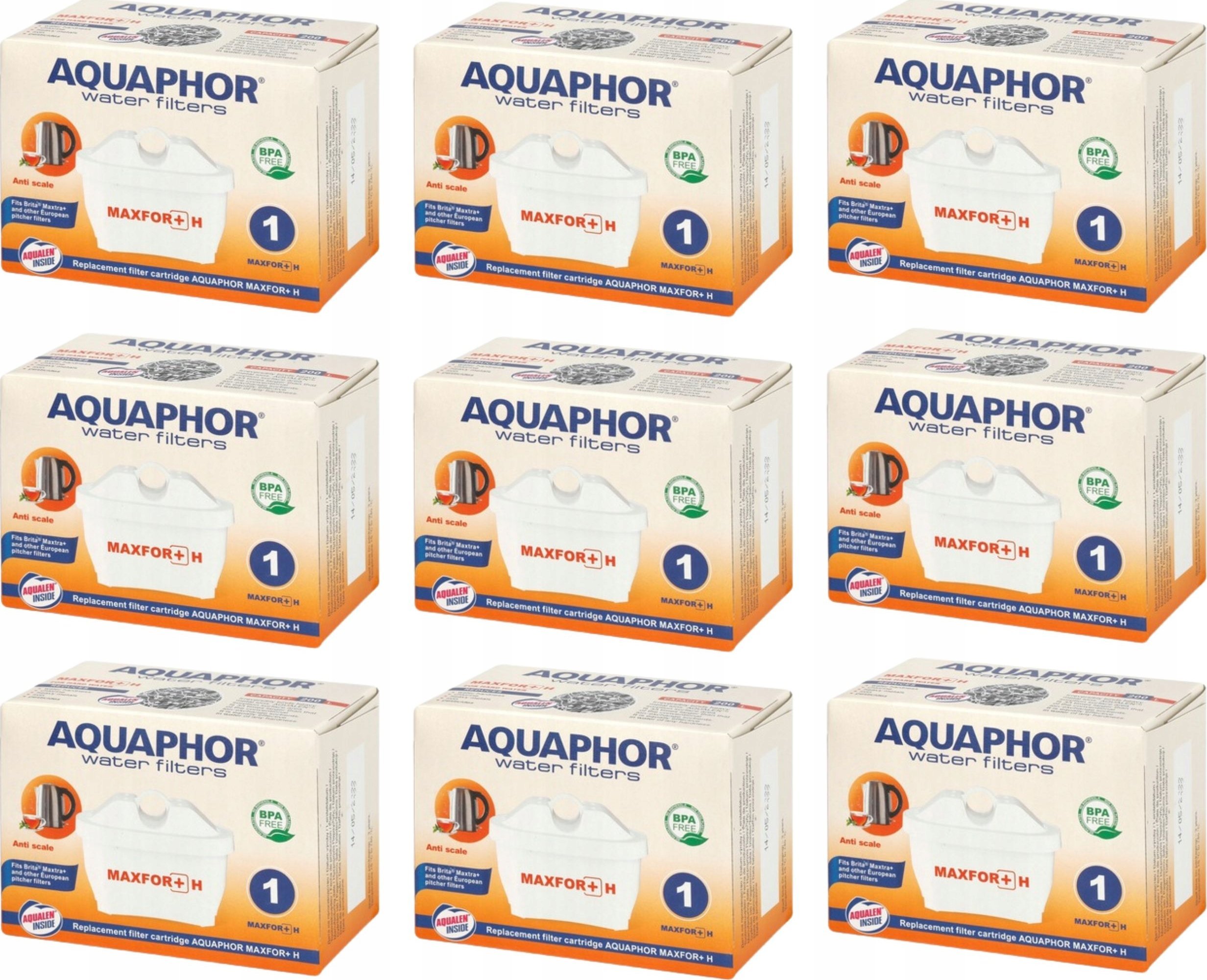 Wkład filtrujący Aquaphor Maxfor+ H 9 szt.