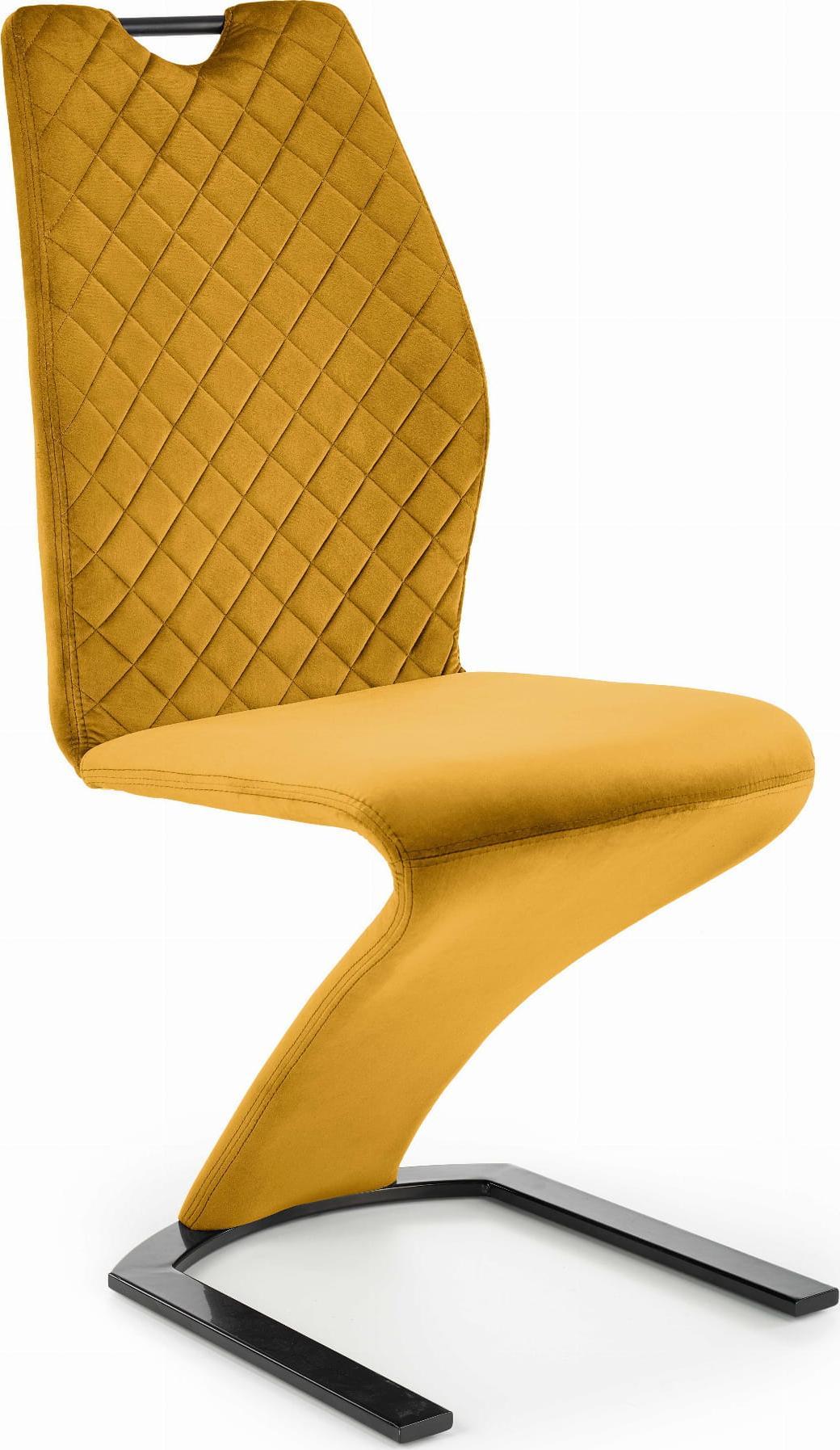 Halmar WNĘTRZARSKIE K442 krzesło musztardowy (1p=2szt)