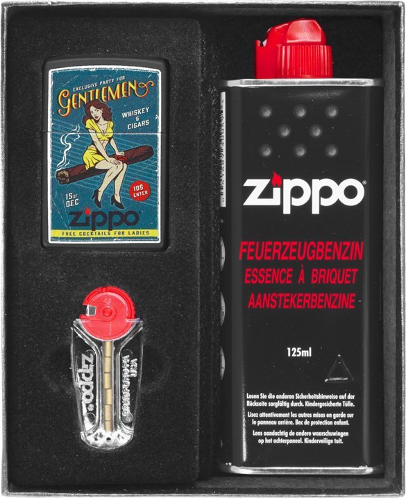 Zestaw ZIPPO Zapalniczka CIGAR GIRL Prezentowy No1