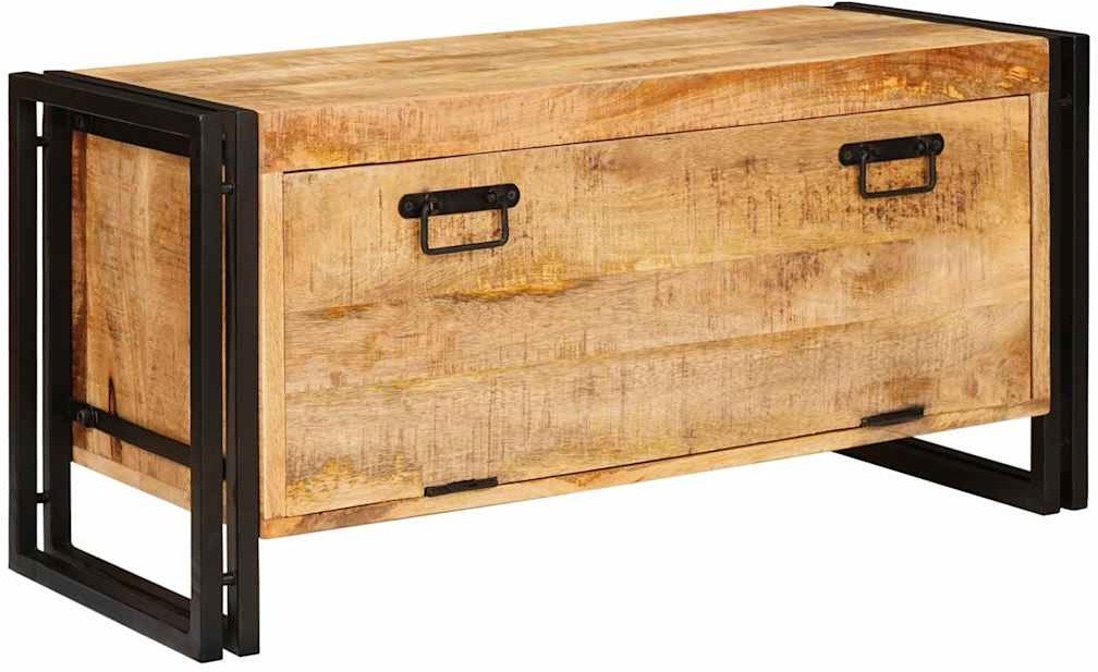 vidaXL Szafka na buty Brązowy 90 x 38 x 45 cm lite drewno mango