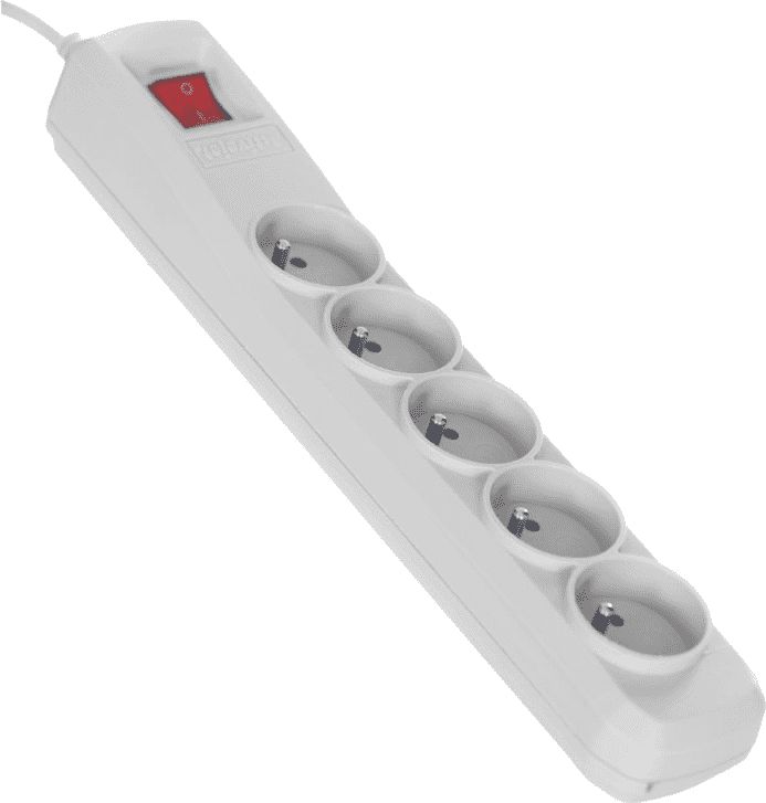Listwa zasilająca Activejet przeciwprzepięciowa 5 gniazd 5 m biała