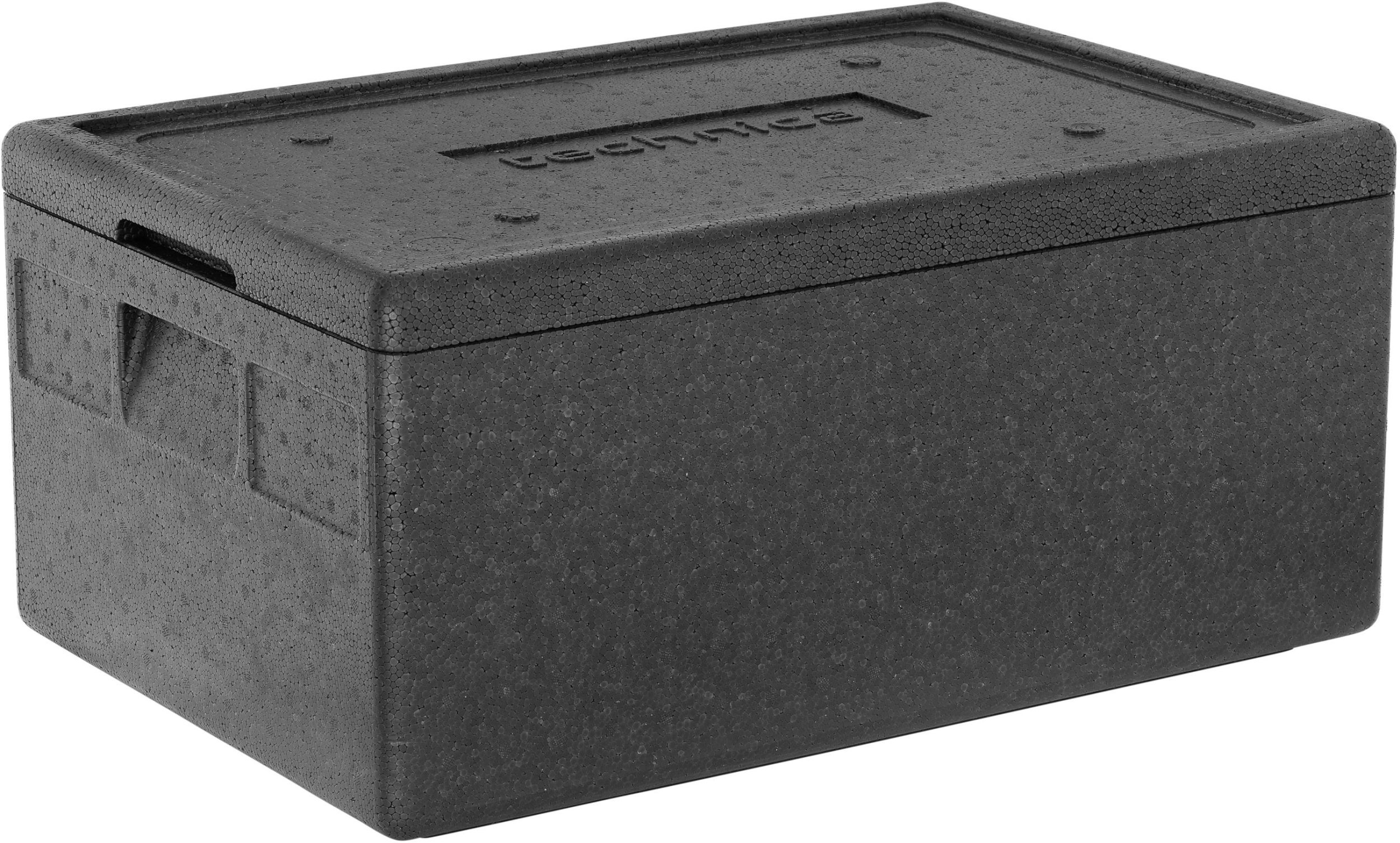 Pojemnik termoizolacyjny piekarniczy, głębokość 320 mm, 80 l, 685x485x365 mm z pokrywą, ładowany od góry | TECHNICA, Silver Line