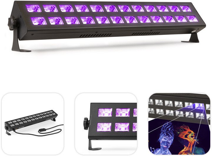 Belka listwa Ultrafiolet BUV2123 2x12 diod LED Beamz one size