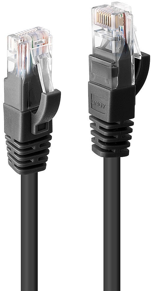 Lindy 48084 kabel sieciowy Czarny 20 m Cat6 U/UTP (UTP)