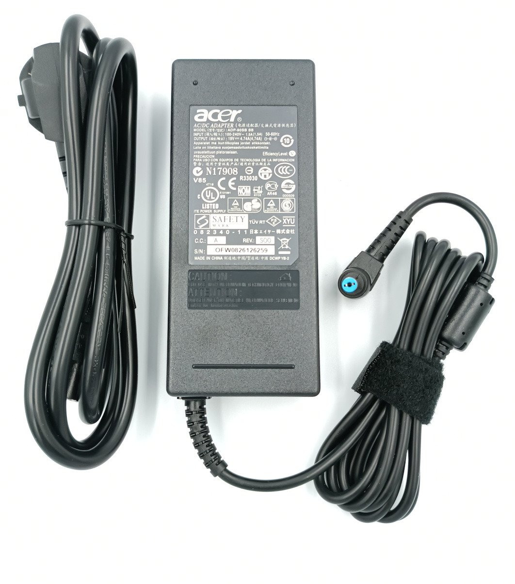 Zasilacz do laptopa Acer 90 W, 1.7 mm, 4.74 A, 19 V