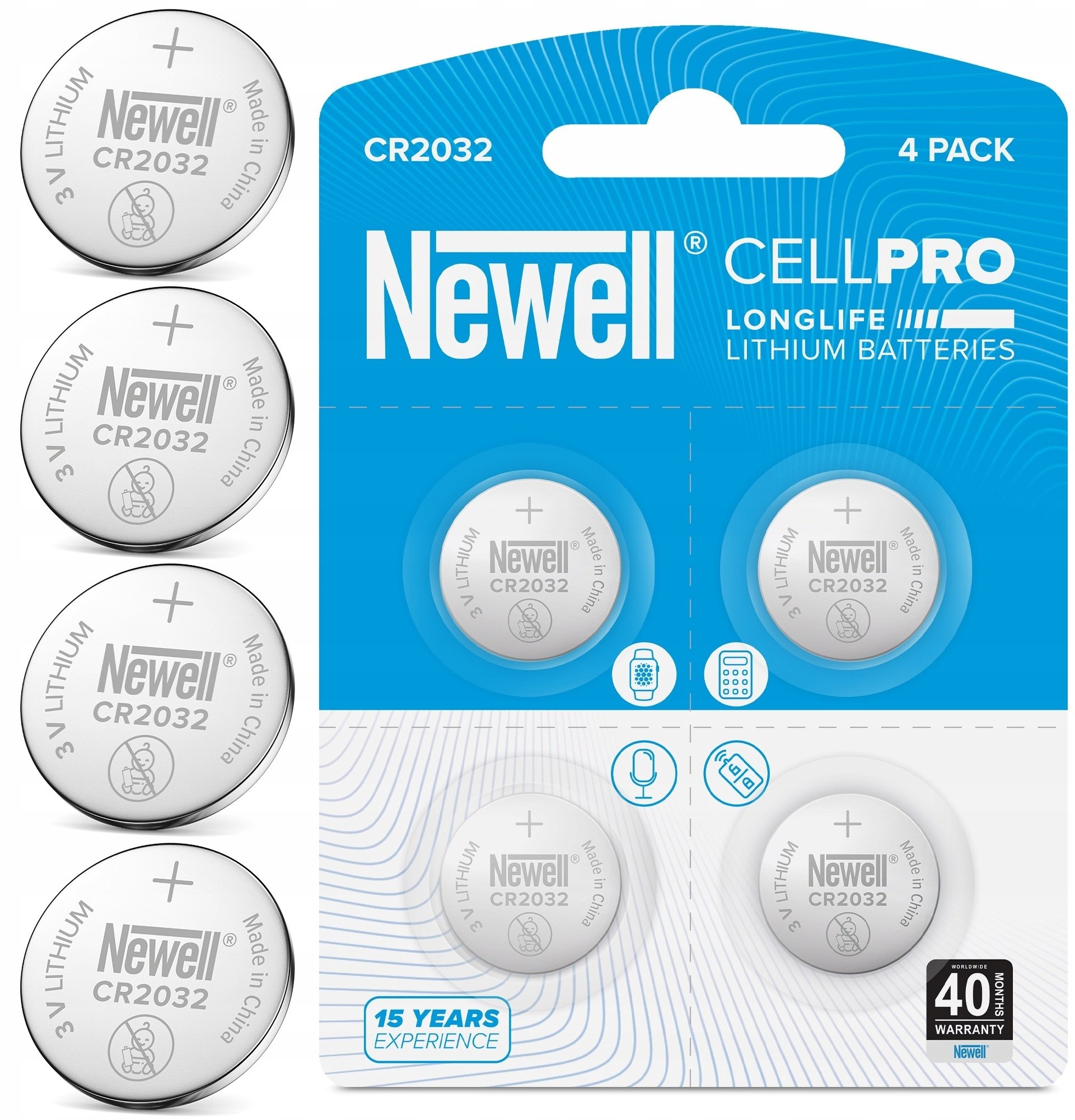Bateria litowa Newell CellPro CR2032 4 szt. blister