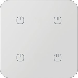 ELKO EP SZKLANY 4-kanałowy bezprzewodowy łącznik iNELS RFCONTROL - RFGB-240/W WHITE ROUND