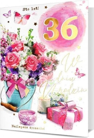 Pan Dragon Karnet B6 Urodziny (wymienne cyfry)