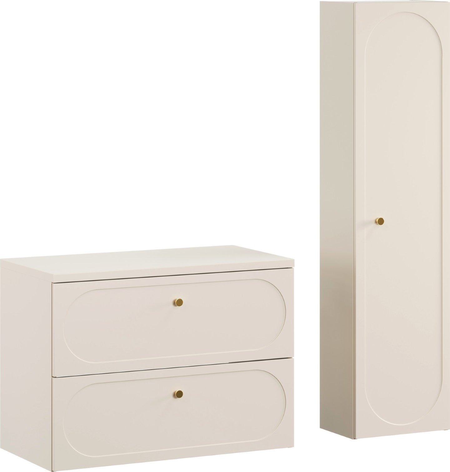 Zestaw meblowy 80cm z blatem i Szafką wysoką