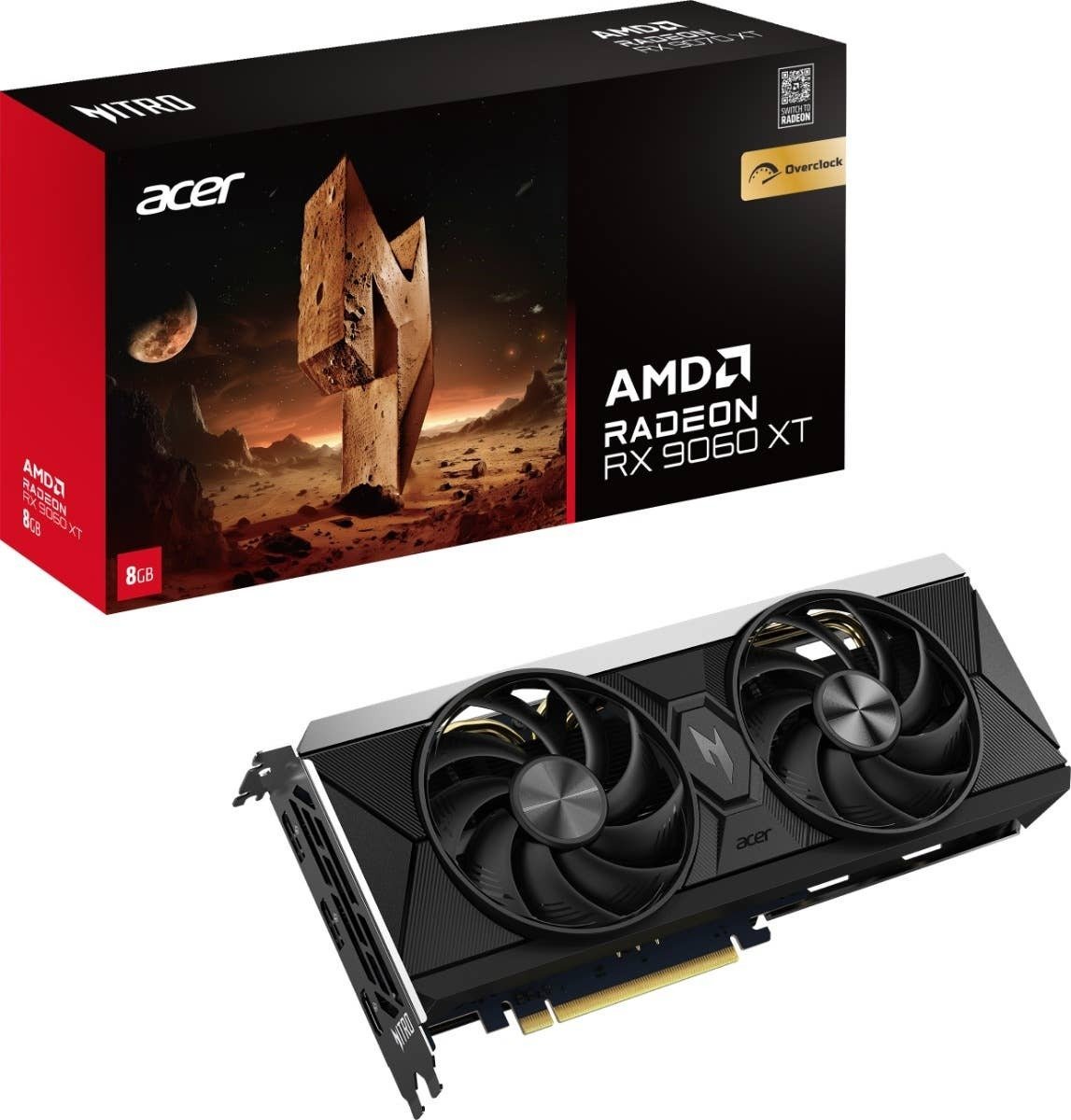 Karta graficzna Acer Nitro Radeon RX 9060 XT OC 8GB GDDR6 (DP.Z4UWW.P01)