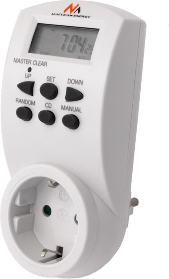 Maclean Timer cyfrowy MCE05G - Czasomierz Czasomierz - programator cyfrowy, niemieckie gniazdo
