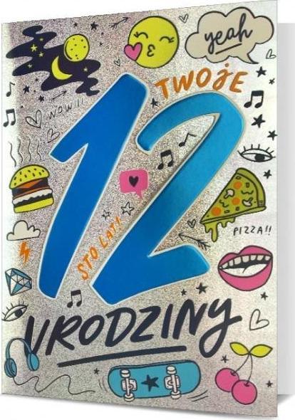 Pan Dragon Karnet B6 HM-200 12 Urodziny HM-200-2458