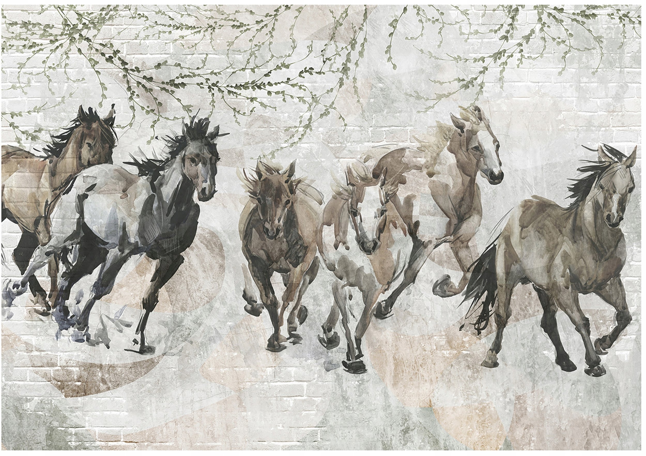 Fototapeta Winylowa Konie Vintage Do Sypialni Salonu 254x184