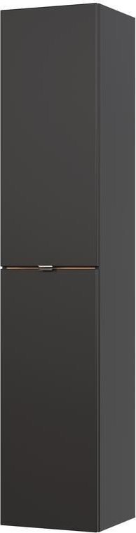 Comad Wąska szafka łazienkowa, wisząca, Capri, 35x33x170 cm, grafitowy, mat