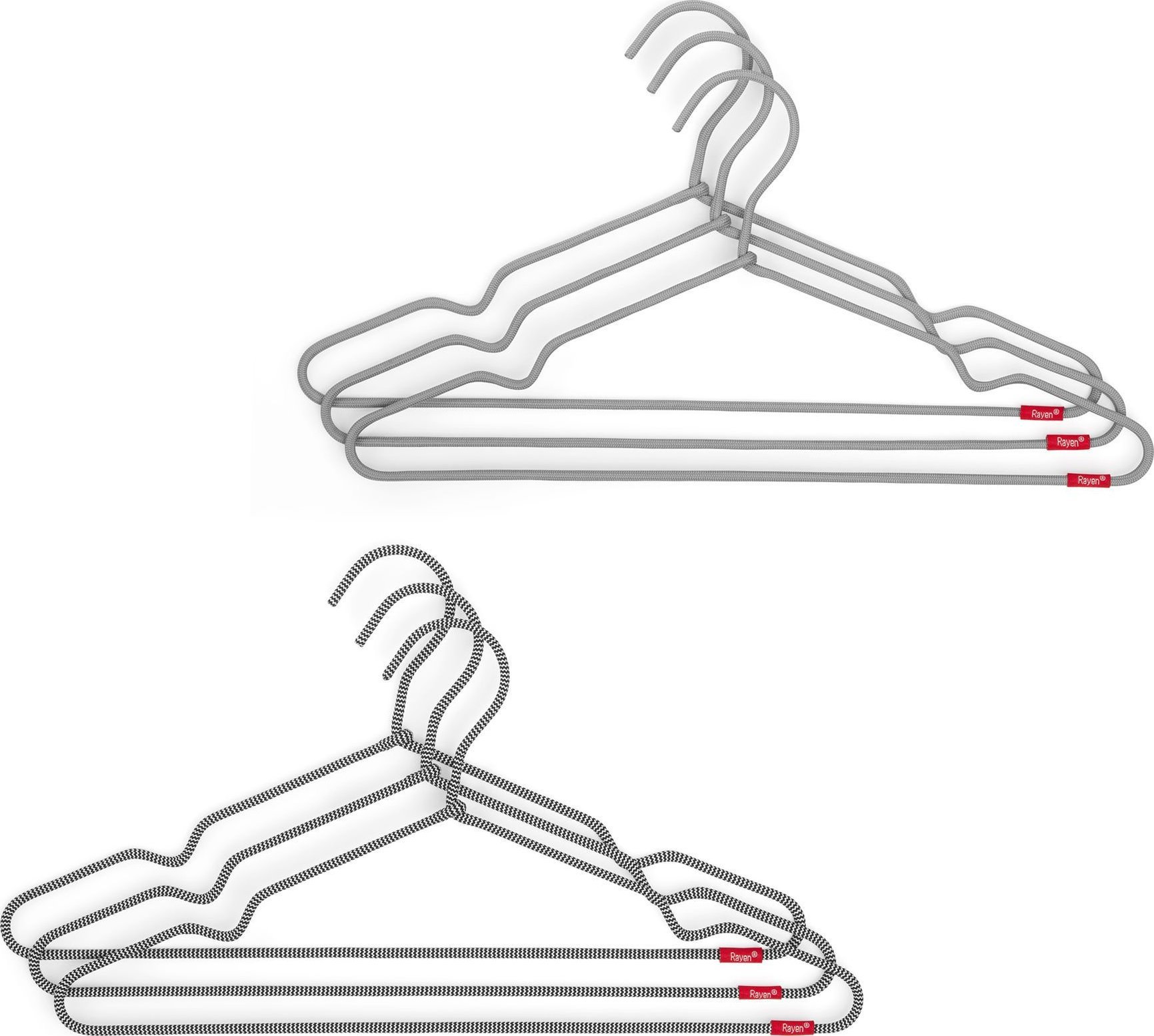 Rayen Rayen Zestaw 6 nylonowych wieszaków na ibrania