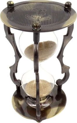 Giftdeco Klepsydra mosiężna - wykończenie antyk 5min.