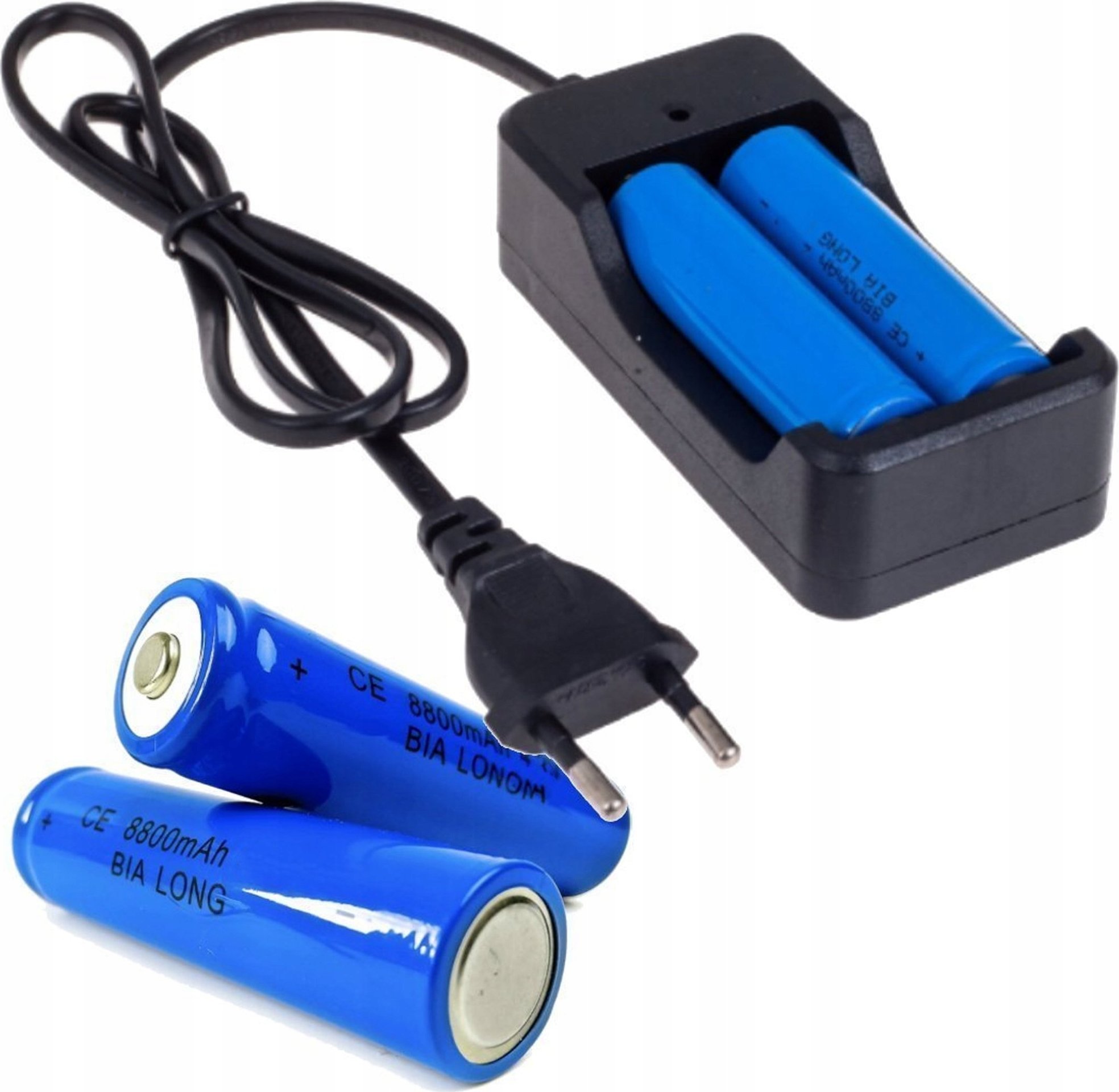 Ładowarka PrzydaSie Ładowarka Ogniw Baterii 18650 + 2 Akumulatory 6000