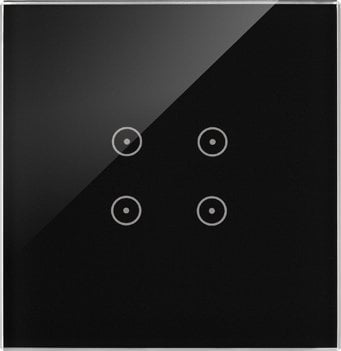 Kontakt-Simon ramki Panel dotykowy S54 Touch, 1 moduł, 4 pola dotykowe, stygnięta lawa DSTR14/73