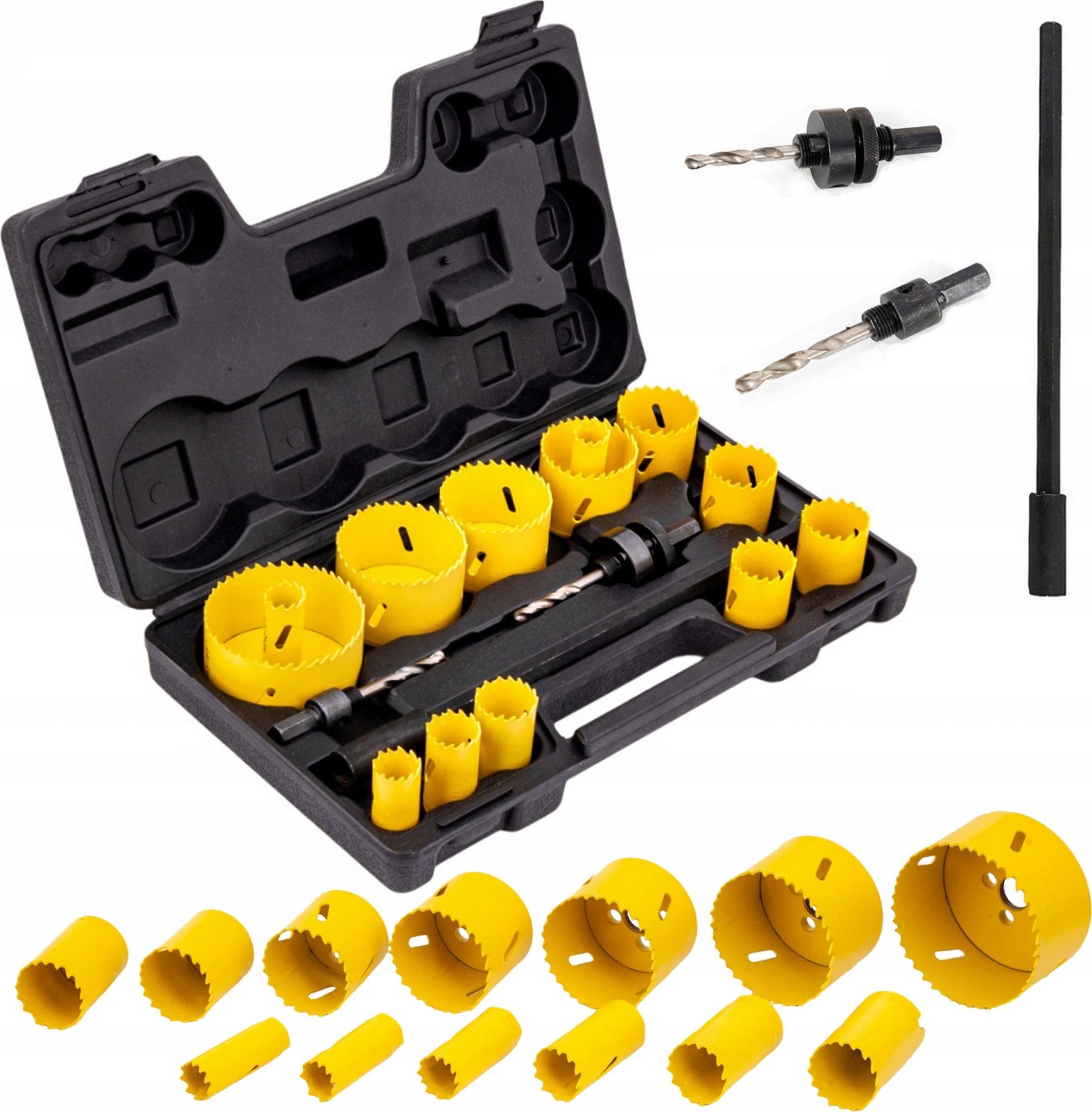 Falon-Tech OTWORNICE DO METALU I DREWNA BI-METAL 17 ELEMENTÓW OTWORNICA