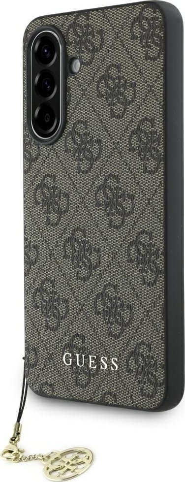 Etui Guess 4G Charms Collection do Samsung Galaxy A56 brązowy