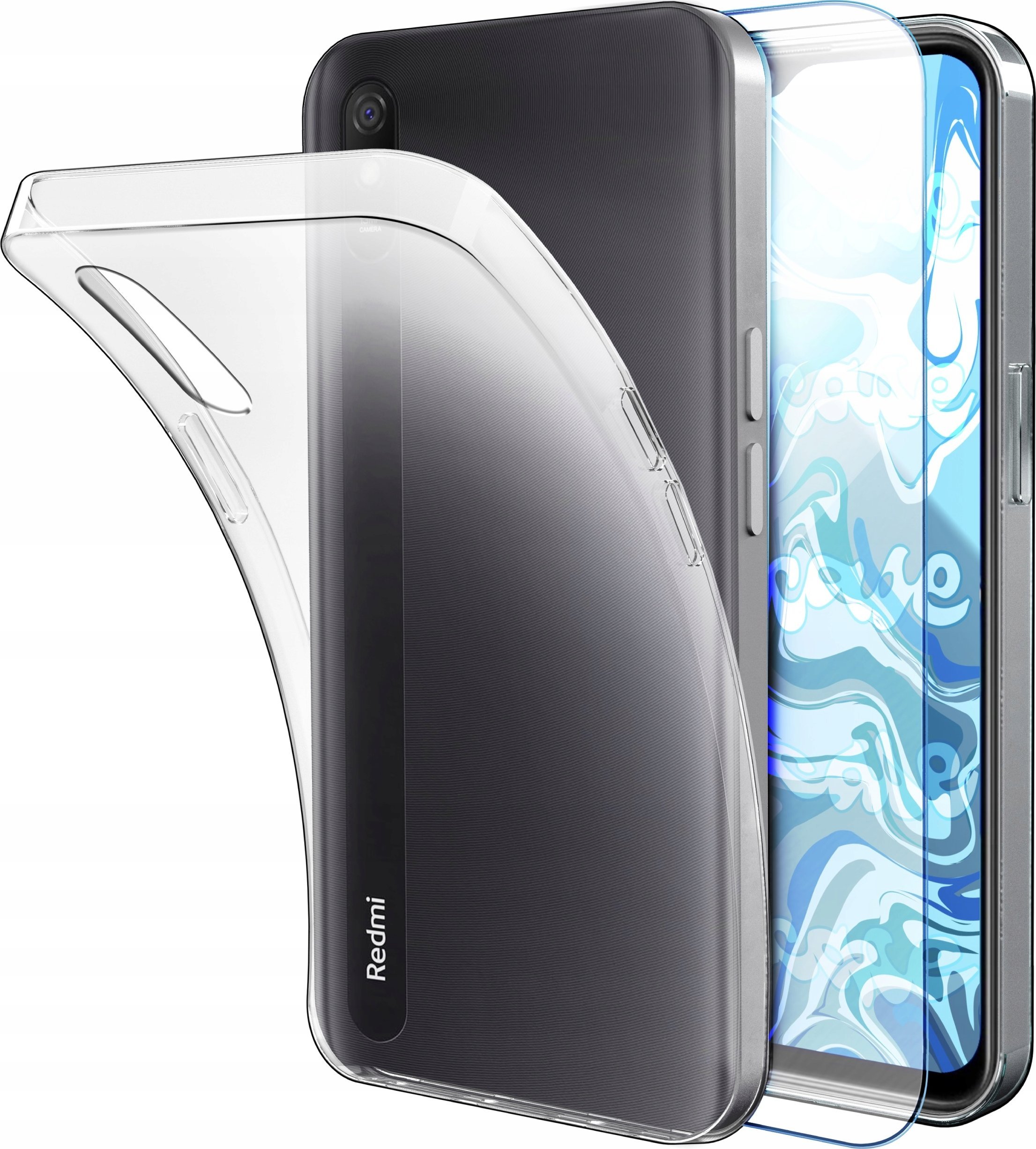 Hello Case ETUI DO XIAOMI REDMI 9A / 9i GUMOWE OBUDOWA CASE SILIKON POKROWIEC SZKŁO