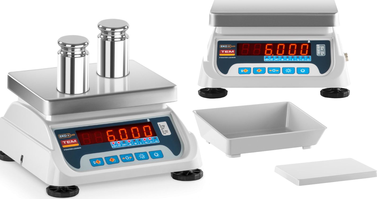 TEM Waga sklepowa handlowa z legalizacją BEKO+ TEM RS232 6kg / 2g
