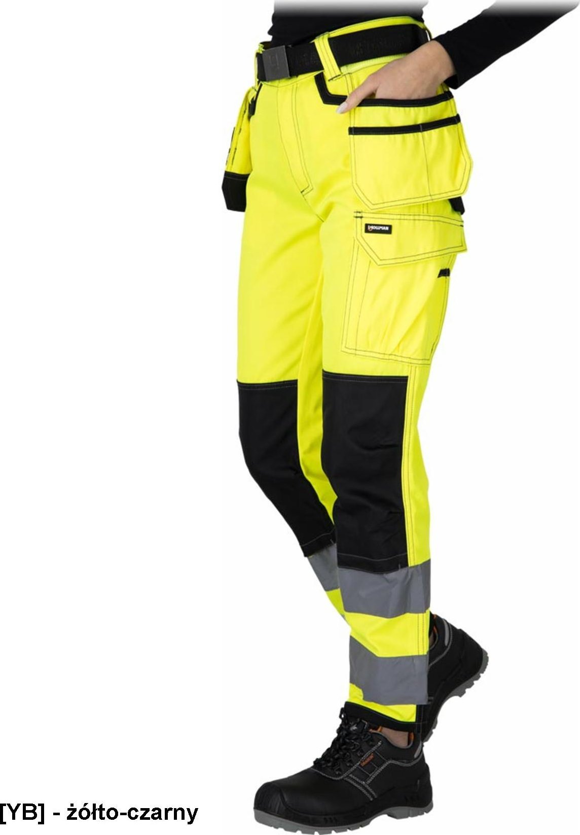 LH-WESPE-T - Spodnie ochronne do pasa WESPE damskie 6 kieszeni idealne dla monterek i innych służb porządkowych końcówki tkanina splot twill 86% polie