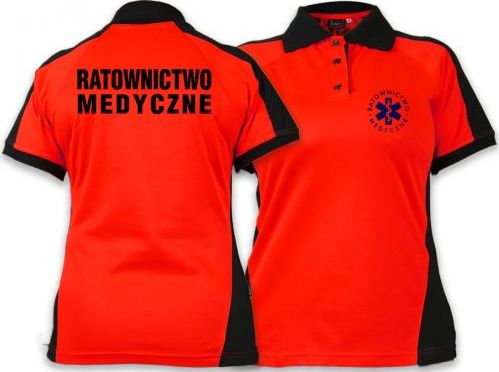 North Wind + medical Koszulka ratownicza Polo FLUO damska FUNKCYJNA