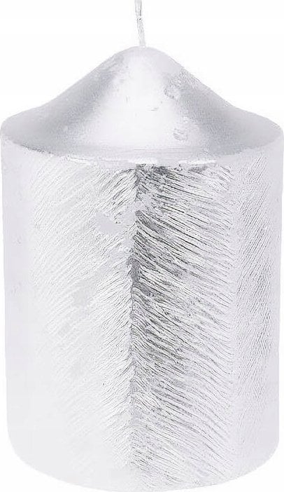 Home Styling Collection Świeca ozdobna z metalicznym wzorem, 7 x 10 cm