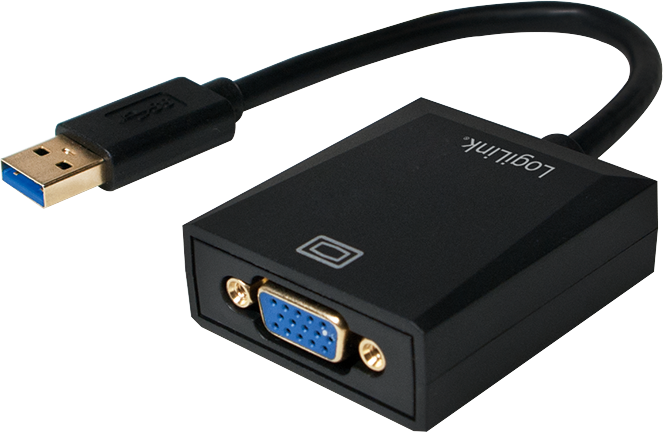 Adapter USB LogiLink USB - VGA Czarny (UA0231)